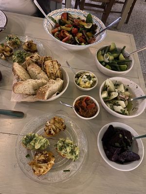 Vegan mezze part 1  at O Linós in Paphos