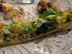 Bulgar in pepper at O Linós in Paphos