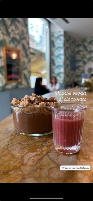 vegan dessert at Verso Coffice Catania in Catania