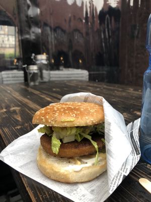 ‚Chickenburger'  at Steinhaus1718 - Hotel in Budingen