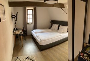 gemütliches Zimmer   at Steinhaus1718 - Hotel in Budingen