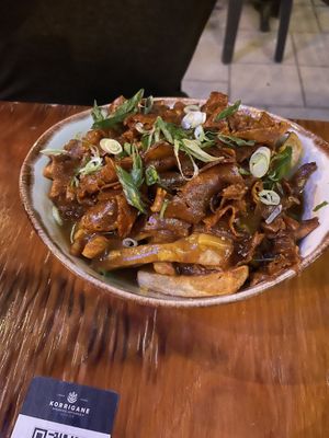 Vegan poutine   at Korrigane Brasserie Artisanale in Quebec