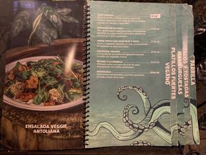 Vegan menu    at Casa Antoliana in Palenque