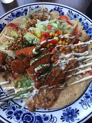 Veganista Chili Chaka, huge and super delicious   at D' Olle Smidse in Midwolda