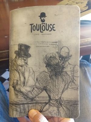 Drinks menu at Toulouse in Cluj-napoca