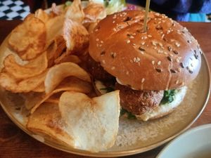 Falafel burger at Toulouse in Cluj-napoca