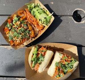 Tofu Banh Mi & Rice bowl  at Da Nang Vietnamese Eatery in Bend
