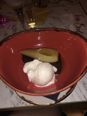 Sticky toffee and pear pudding   at 85 Secret Garden  in Newcastle-under-lyme