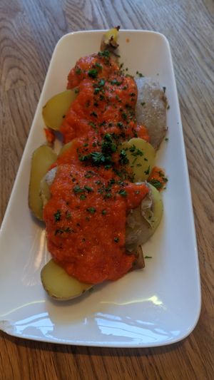 Patatas bravas at Der Kleine Spanier in Heidelberg