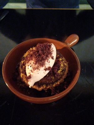 Wow.. the tart and ice-cream as a final dessert. What a treat! at Corella in Braddon