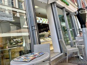 store front  at Gelati caffè bar in Heidelberg