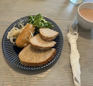 Traditional pickled sausage (vegan)  at Skautský Institut v Rybárně in Prague