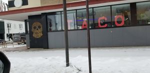 Side of building at Proper Taco in Midland