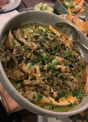 garlic oyster mushrooms   at La Cabana in South Fremantle