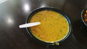 Yellow Dahl at Satya Asha Veggie Food World in Surrey