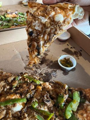 Fat, fluffy Pieces. 2 Dips included at Salvaxe in Mexico City