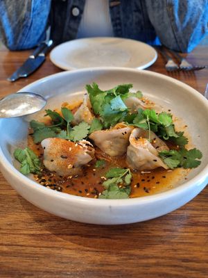 Zuccini dumplings at The Salopian Inn in Mclaren Vale