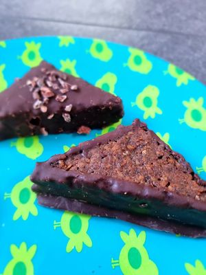 Brownie - vegan, really nice at OUNI - Dudelange in Luxembourg City