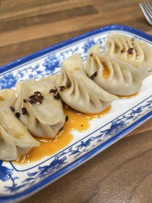 Tofu veg dumplings £4.50  at Nen Bei Dumpling Tea Bar in Newcastle Upon Tyne