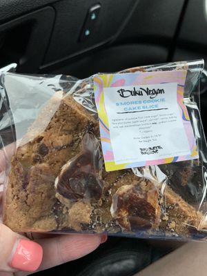S’mores cookie cake slice -  wry good   at Buku Vegan - Pop Up in Winter Garden