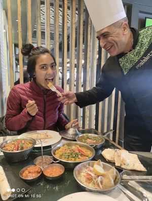 Friendly chef  at Malakite in Alexandria