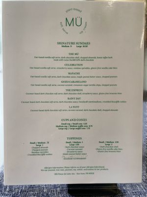 Amazing all vegan menu   at MÜ in San Juan