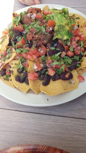 Nachos (w/o cheese and sour) at Active Culture in Long Beach