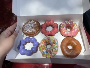 So many vegan donuts to choose from!  at Angel Donuts and Treats in Austin
