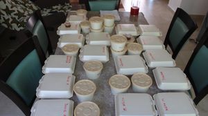 READY FOR DELIVERY IN RECYCLABLE CONTAINERS  at Green Carbon Queen in Playa Del Carmen