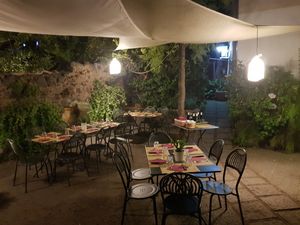 Outdoor seating at In un Angolo di Mondo in Acireale