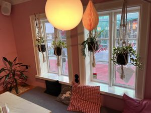 Cute interior   at Saeta Húsið in Reykjavik