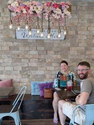 Very cute seating area! at Koupa Espresso Bar in Haddon Township