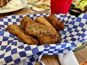 Fried plantains.  at Teacoffhut in Los Angeles