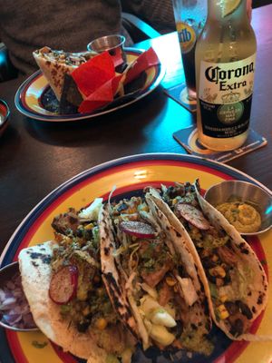 Vegan tacos at Quila's in St Johns