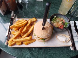 Vegan burger at Stoom in Den Helder