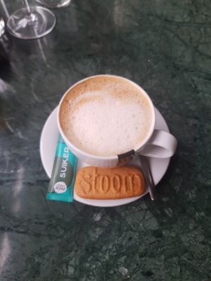 Coffee with oatmilk at Stoom in Den Helder