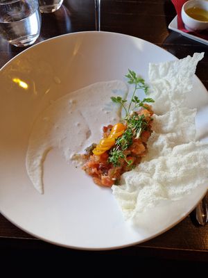 Tartaar van tomaat at Koaikers Huus in Buren