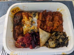 Mixed plate  at Alhambra in Milan