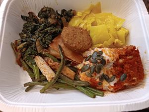 Mix dish buffet at Alhambra in Milan