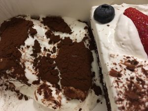 excellent dessert at Alhambra in Milan