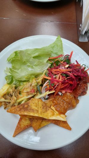 Options from the buffet at Maha Mantra in Sao Paulo