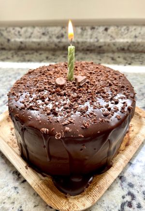 Vegan chocolate cake   at Melissa Arce Pasteleria Vegana in Quito