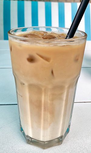 Iced oat latte at Common Grounds - JBR in Dubai