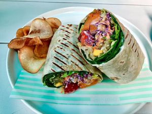 Tandoori wrap at Common Grounds - JBR in Dubai