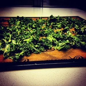 Kale Chips at Rawmbas in Nanaimo