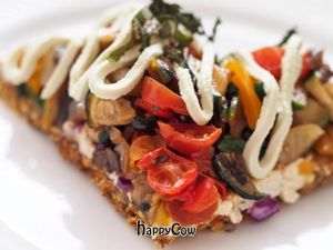 Rawmbazza Pizza at Rawmbas in Nanaimo