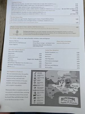 Menu   at Bear Inn in Cirencester