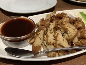 Shredded mock duck  at Peking Garden in Stockton-on-tees