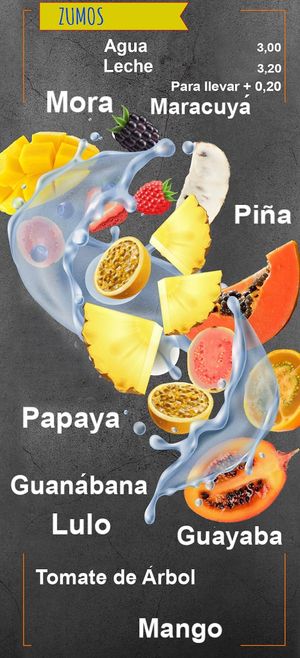 Menu (September 2022) at El Arepazo in Sevilla