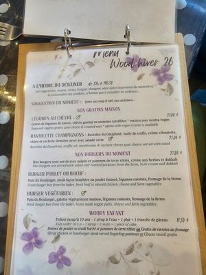 Just ask for them to be made Vegan at Wood Bear in Bourg-saint-maurice